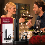 Electric Wine Opener Set Automatic Corkscrew and Foil Cutter - Image 8