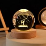3D Crystal ball Crystal Planet Night Light Laser Solar System Decoration - Image 12