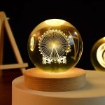 3D Crystal ball Crystal Planet Night Light Laser Solar System Decoration - Image 13