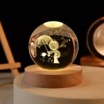 3D Crystal ball Crystal Planet Night Light Laser Solar System Decoration - Image 8