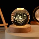 3D Crystal ball Crystal Planet Night Light Laser Solar System Decoration - Image 5