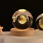 3D Crystal ball Crystal Planet Night Light Laser Solar System Decoration - Image 4