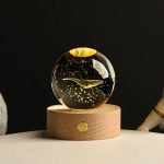 3D Crystal ball Crystal Planet Night Light Laser Solar System Decoration - Image 3