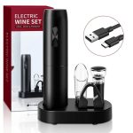 Electric Wine Opener Set Automatic Corkscrew and Foil Cutter - Image 12