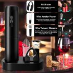 Electric Wine Opener Set Automatic Corkscrew and Foil Cutter - Image 7